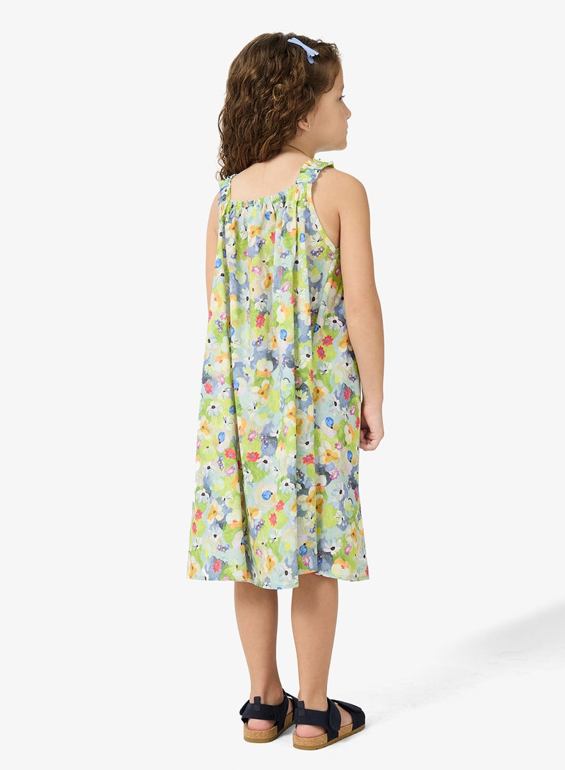 Pinata Green Tropical Summer Dress - Image 2